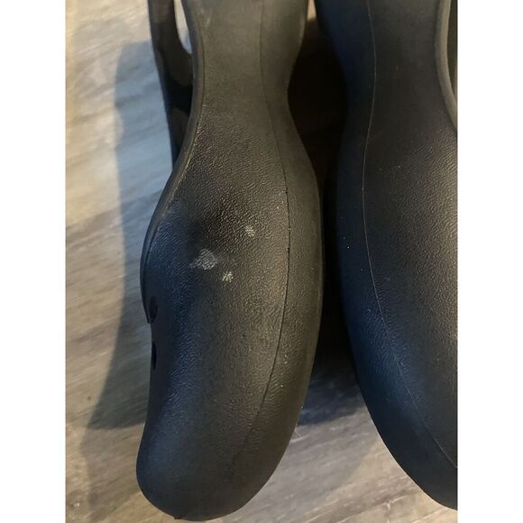 CROCS Kadee Slingback Ballet Black Flats Slip On Comfort Shoes Women's Size 9 - Picture 2 of 9